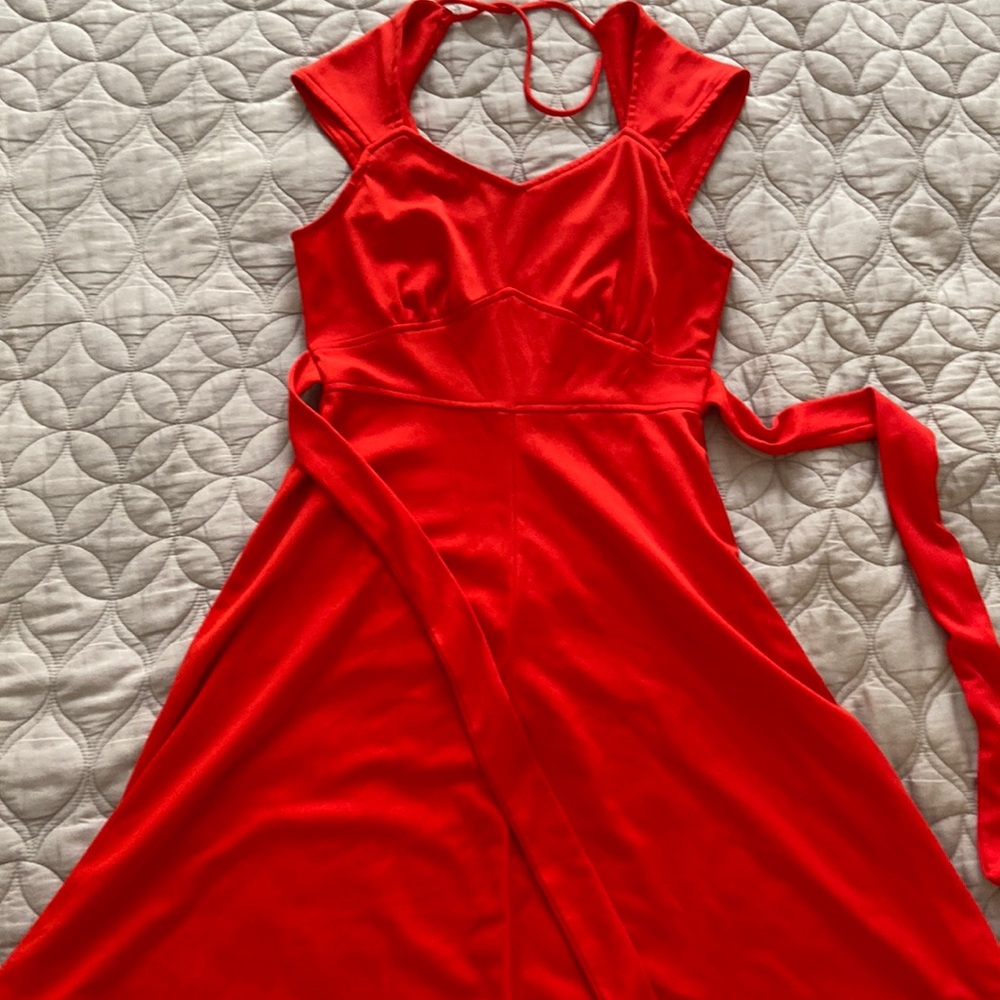 Red vintage dress